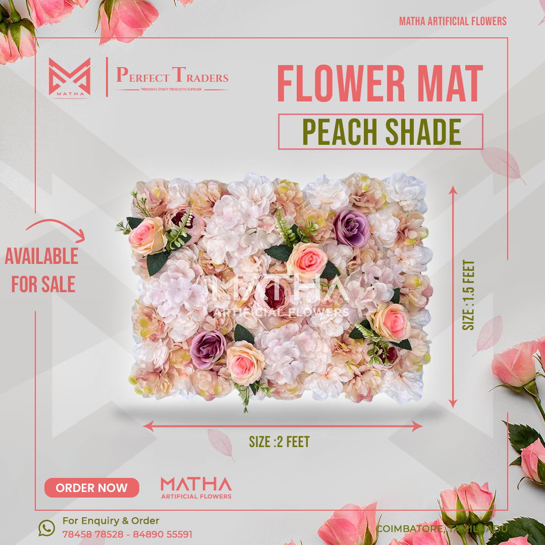 Peach Flower Mat