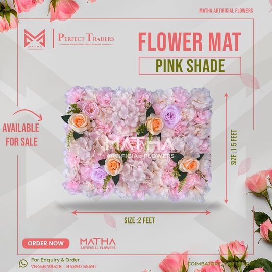 Pink Flower Mat