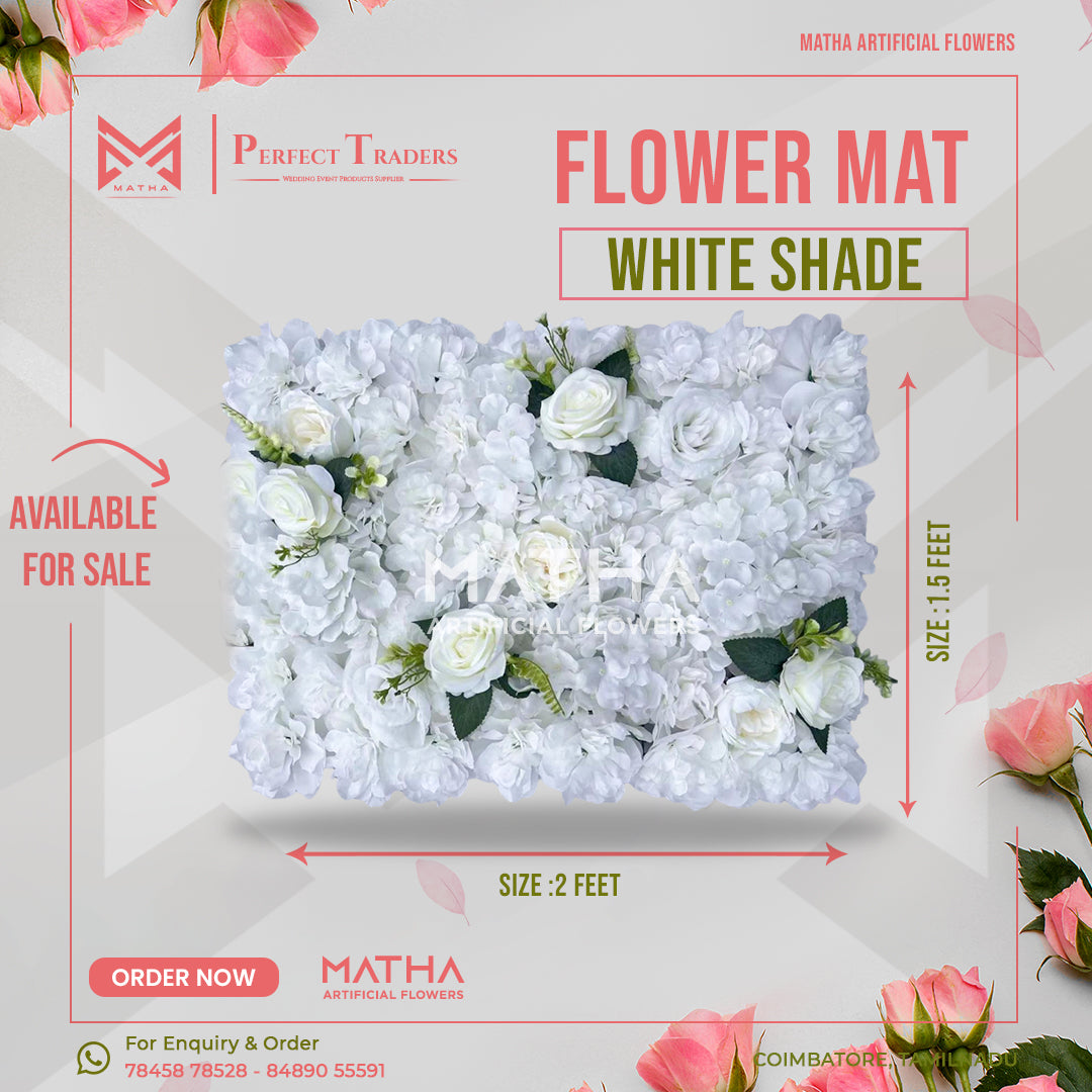 White Flower Mat