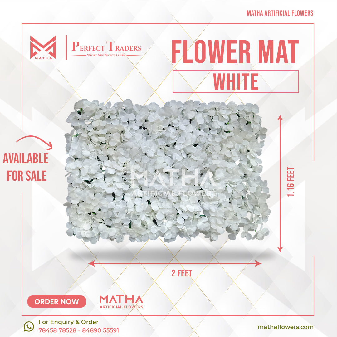 White Flower Mat