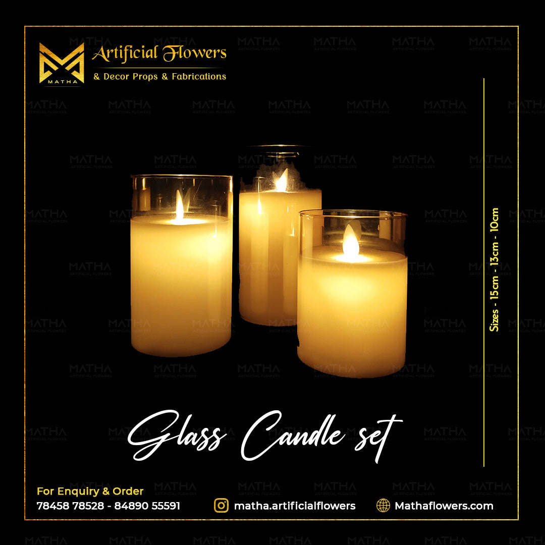 Candle Light Set of 3Pcs