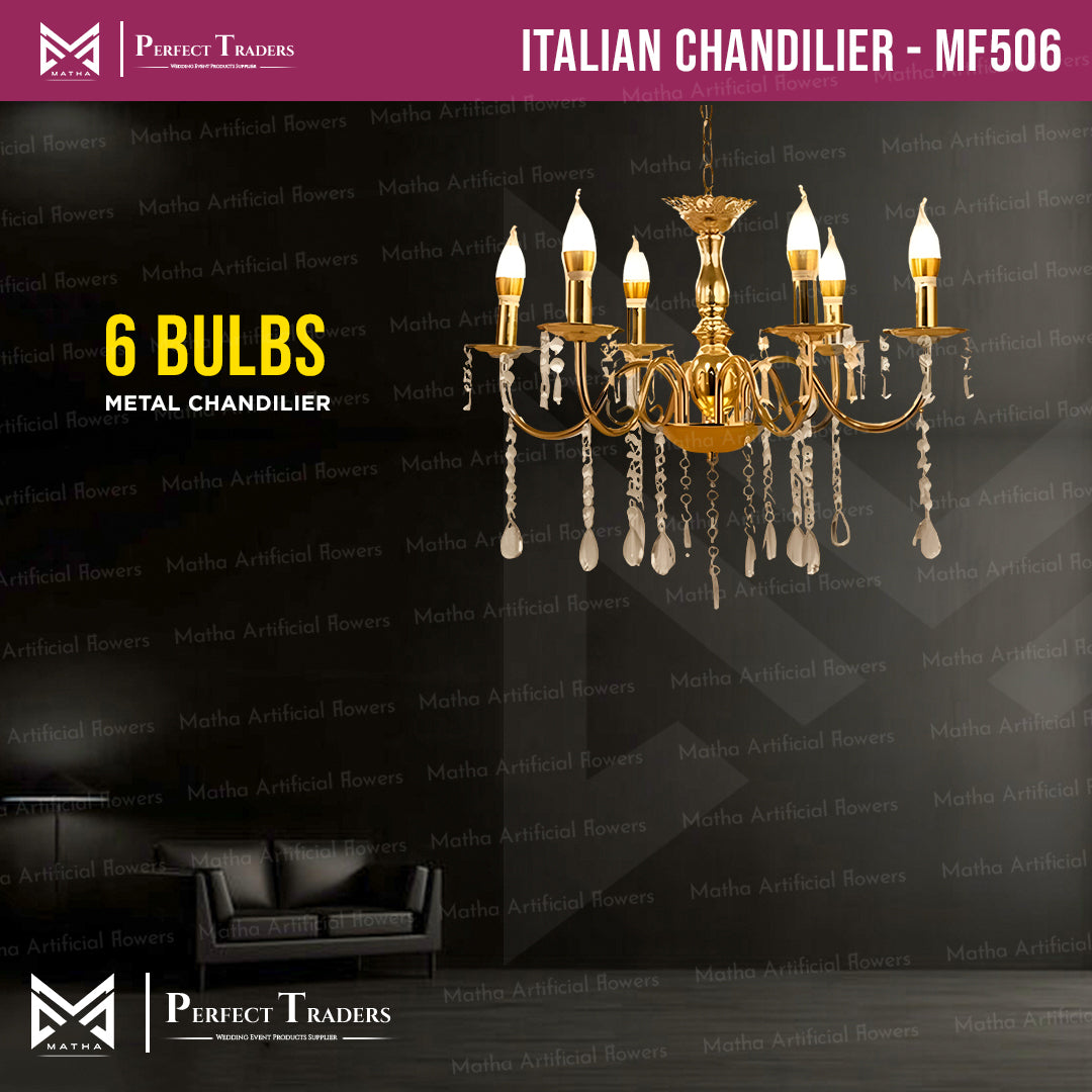 Italian Chandilier - 6 Arms